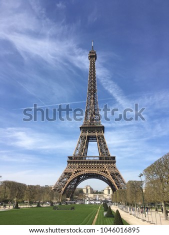 Effiel Tower on a Sunny Day