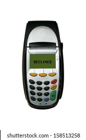 A Eftpos Machine On A Plain Background