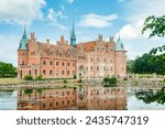 Egeskov castle on Funen island in Denmark