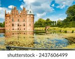 Egeskov castle on Funen island in Denmark