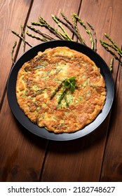 Egg And Asparagus Omelette, Vegetarian Food