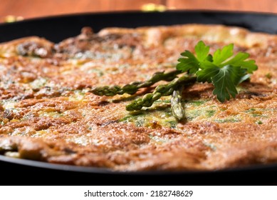 Egg And Asparagus Omelette, Vegetarian Food