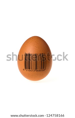 Egg with barcode