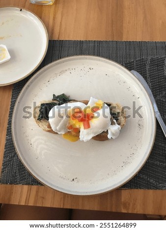 An egg Benedict for breakfast