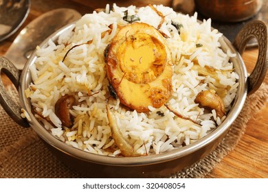 Egg Biryani , Selective Focus