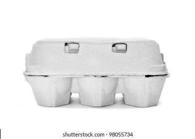 Egg Carton On A White Background