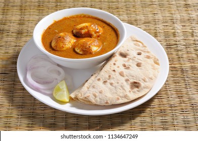 Egg Curry With Roti/chapatti