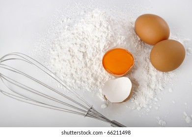 egg with flour