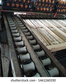  Egg Grading Machine In A Factory.
