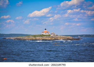 Egg Rock Lighthouse In Bar Harbor Maine