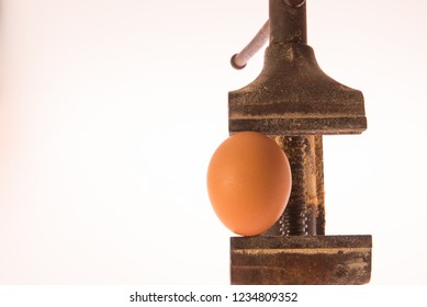 Egg In Rusty Vice