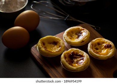 Egg Tart, Crispy Crunchy Pie Crust With A Smooth, Burnt Egg Filling