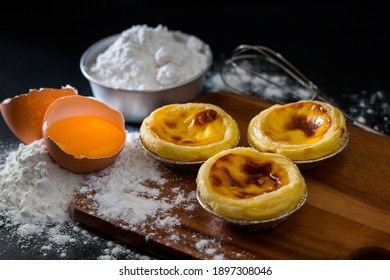 Egg Tart, Crispy Crunchy Pie Crust With A Smooth, Burnt Egg Filling