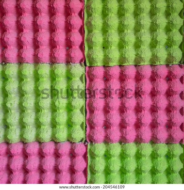 Egg Tray Used Decorate Walls Stock Photo Edit Now 204546109