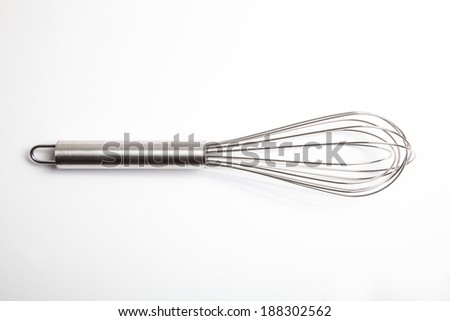 egg whisp on white background
