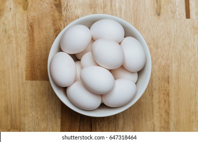 Egg In White Bowl