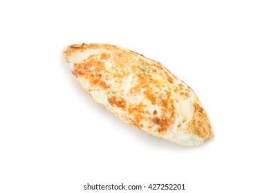 Egg White Omelet On White Background