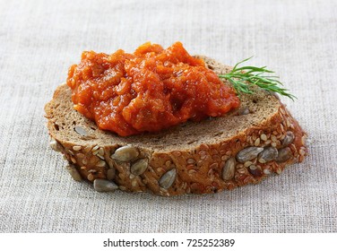 Eggplant Caviar On Bread