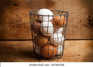 Eggs in a basket