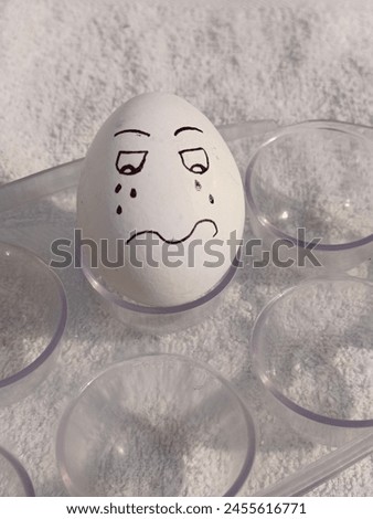 Eggs with different faces like smile Saad happy sleepy naughty exited  