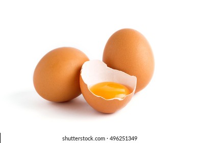Eggs isolated on white background - Powered by Shutterstock