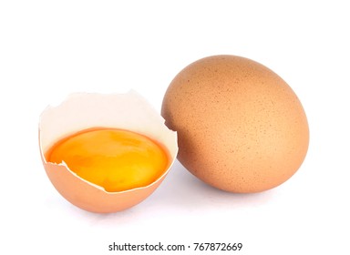 Eggs Isolated On White Background