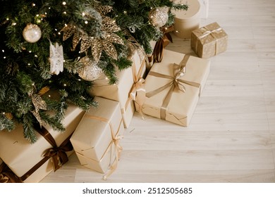 Eggs on the Christmas tree close-up. Christmas tree decorations. Concept for celebrating New Year and Christmas - Powered by Shutterstock