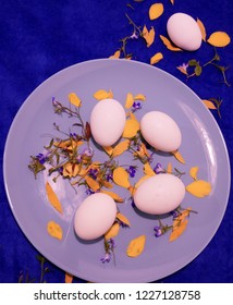 Eggs on the table.