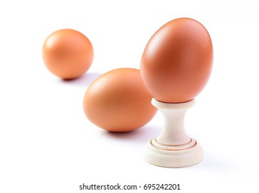 eggs on white background