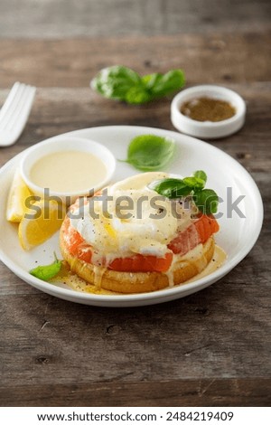 Eggs Royale with smoked salmon