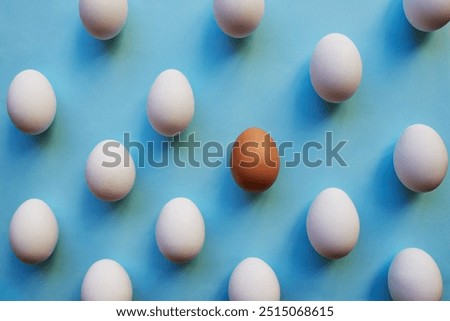 Eggs, studio background and birth rate for fertility or reproduction for future, hope and new life. Food, isolated and nutrition for health with conceiving, growth and embryo for natural process
