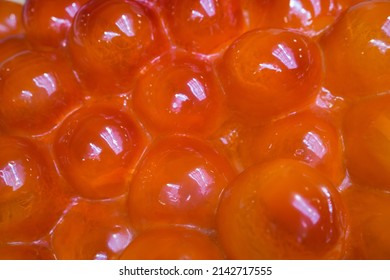 ฺฺ์ฺBubbles,fish Eggs, Tasty Red Caviar, Egg Bunch Or Pearl Milk Tea Texture Background.