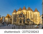 Eglise Saint-Maurice Roman Catholic church Neo-Gothic architecture style building on Rue Pierre-Mauroy street in Lille city historical center, Nord department, Hauts-de-France Region, Northern France