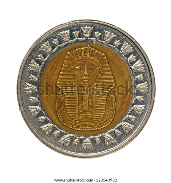 Egypt Coin One Pound Isolated On Stock Photo 123543982 | Shutterstock