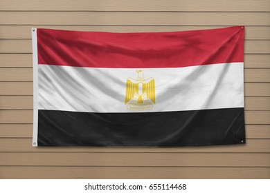 Egypt Flag Hanging On A Wall