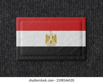 Egypt flag isolated on black background with clipping path. flag symbols of Egypt. - Shutterstock ID 2198146535