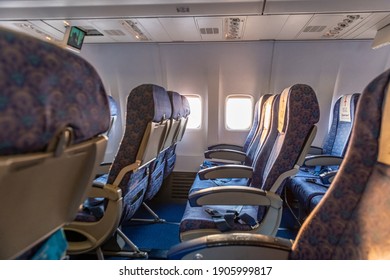 Egypt - January 23 - 2021 - inside an airplane 