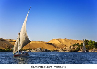 Egypt. The Nile At Aswan