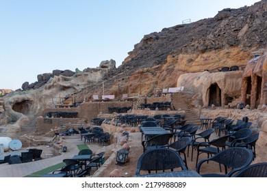 Egypt, Sharm El Sheikh - July 02, 2022: A Cafe Bar On The Hill In The Old Market In Sharm El Sheikh