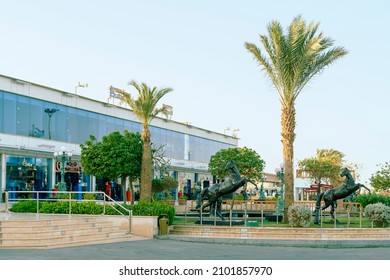 Egypt, Sharm El Sheikh, Soho Square, August 30, 2021, An Area With Shops And Attractions.