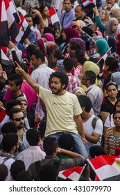 Egyptian Activist Protesting Against Muslim Brotherhood - Alexandria, Sidi Gaber, Egypt 30 June 2013