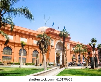 Egyptian Building Of The Cairo Museum Of Antiquities                               