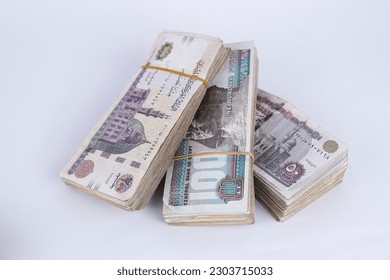 egyptian Cash isolated on white background - Shutterstock ID 2303715033