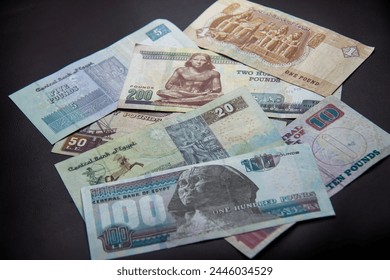 Egyptian Money, Egyptian pound, shots is selective focus with shallow depth of field. - Powered by Shutterstock