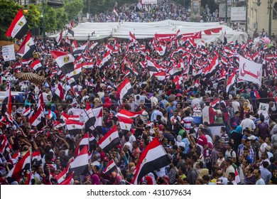 Egyptian People Protesting Against Muslim Brotherhood - Alexandria, Sidi Gaber, Egypt 30 June 2013