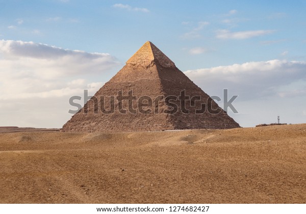 Egyptian Pyramid Highlighted Tip Stock Photo 1274682427 | Shutterstock