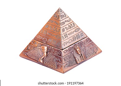 Egyptian Pyramid, On A White Background