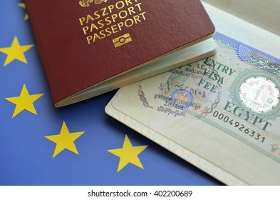 Egyptian Visa Passport Stock Photo 402200689 Shutterstock   Egyptian Visa Passport 260nw 402200689 