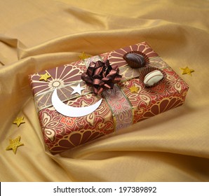 An Eid Gift Box And Decoration