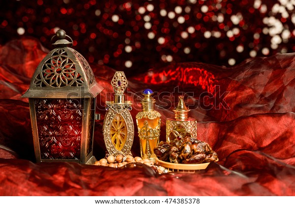 Eid Ramadan Theme Background Dates Arabic Stock Photo Edit Now 474385378